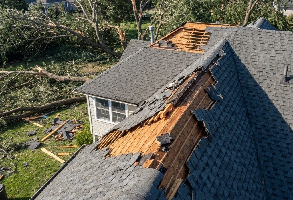 damaged roof
